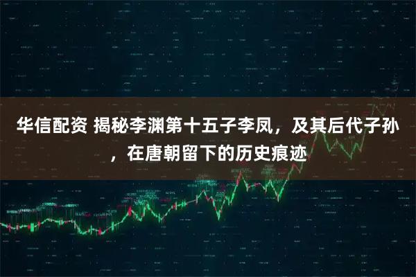 华信配资 揭秘李渊第十五子李凤，及其后代子孙，在唐朝留下的历史痕迹